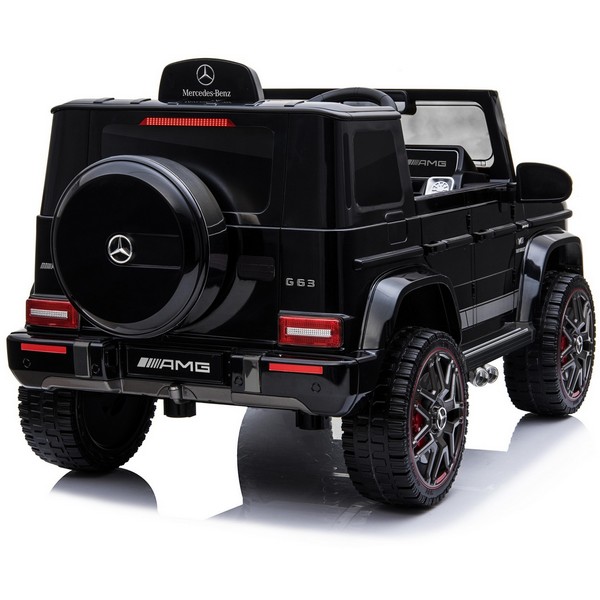Продукт Акумулаторен джип Mercedes Benz G63 Licensed 4X4 , с меки гуми и кожена седалка - 0 - BG Hlapeta